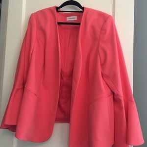 Calvin Klein Pink Plus Size Blazer